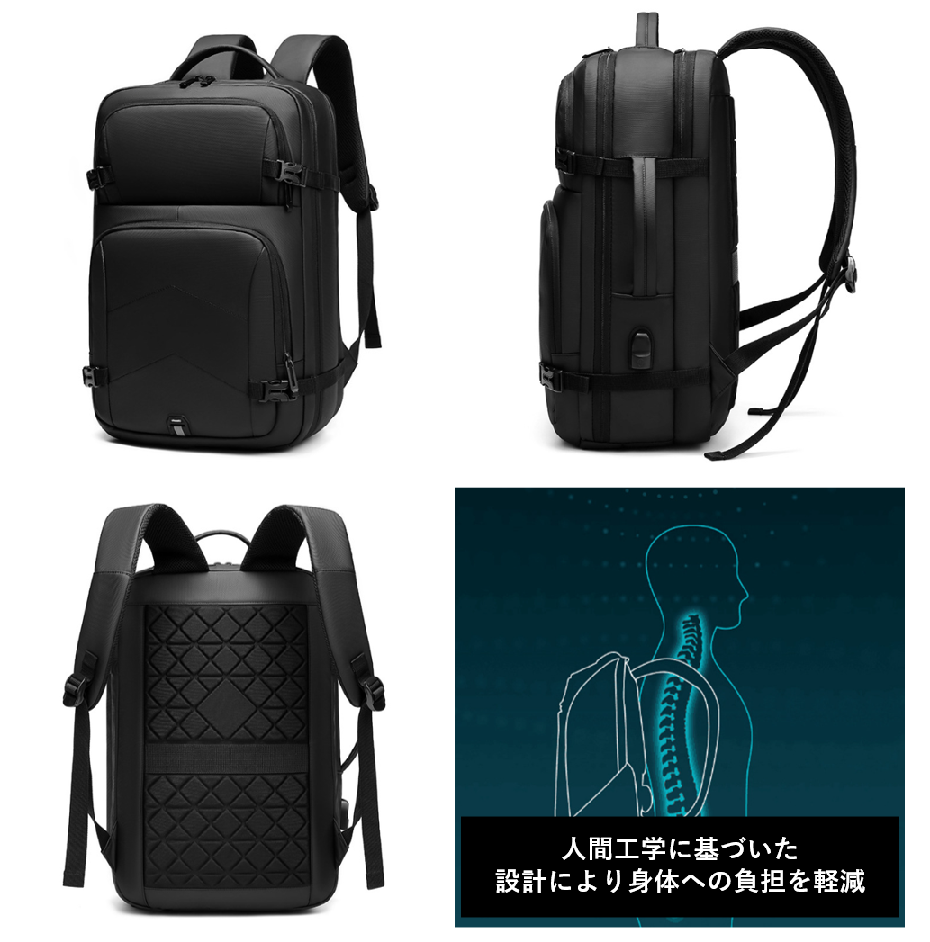 [W STORE] 地球製 ビジネスリュック (ブラック) wbp-rc1-black