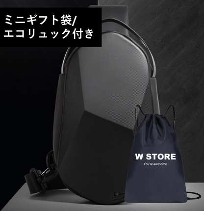 [W STORE] 地球製 ボディバッグ ハードシェル wbp-sr1